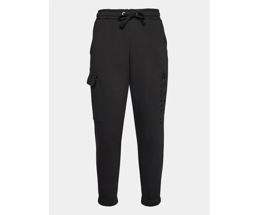 obrazek 1 Alpha Industries Spodnie dresowe EMB Jogger 138052 Czarny Regular Fit