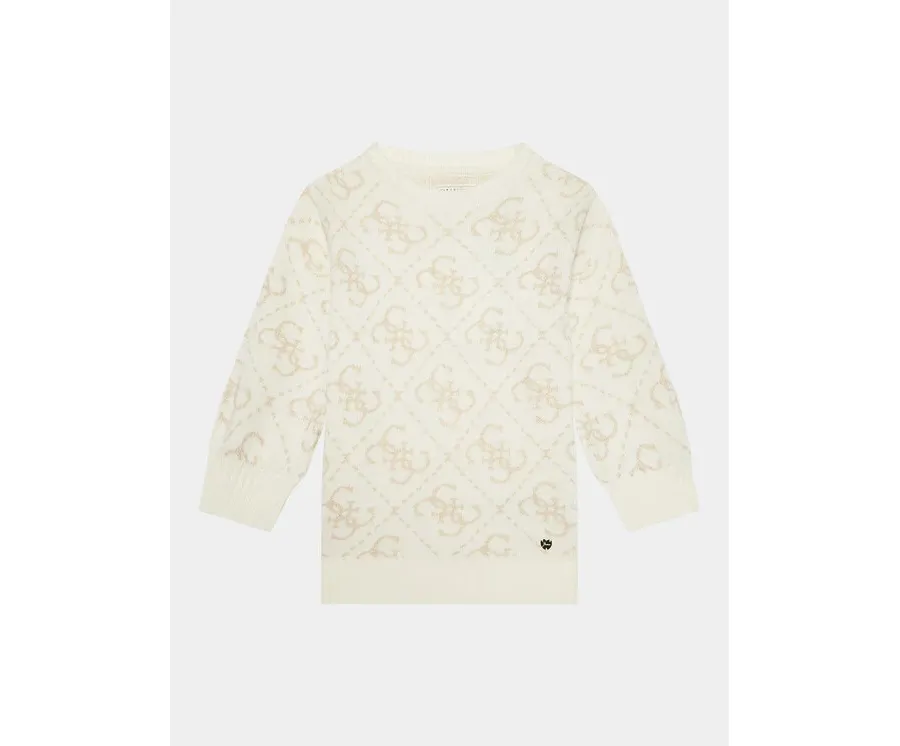 obrazek 1 Guess Sukienka dzianinowa K3BK28 Z39N0 Écru Relaxed Fit