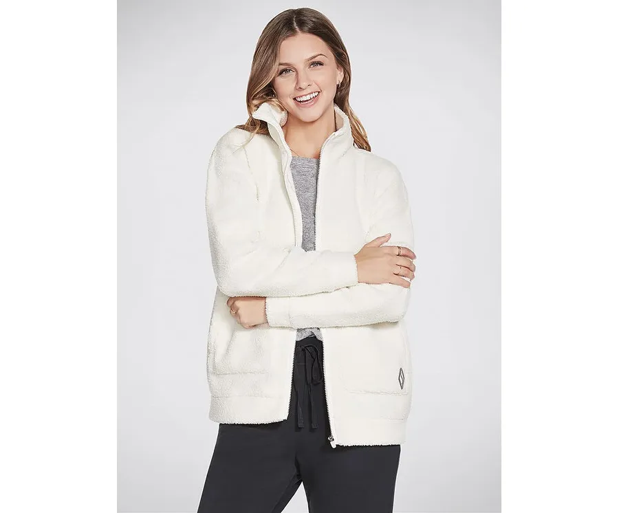 obrazek 1 Skechers Kurtka anorak Downtime Jacket W3JA239 Écru Regular Fit