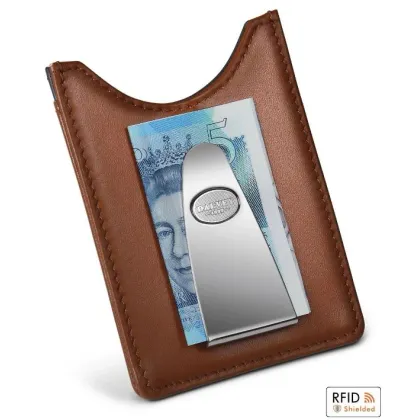 Zdjęcie Pokrowiec na karty kredytowe w brązowej skórze - Dalvey DA3403