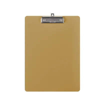 Zdjęcie Wyjątkowa podkładka z klipem A4 w kolorze musztardowym