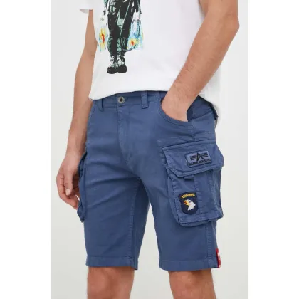 Zdjęcie Alpha Industries szorty męskie kolor niebieski 186209.435-NewNavy