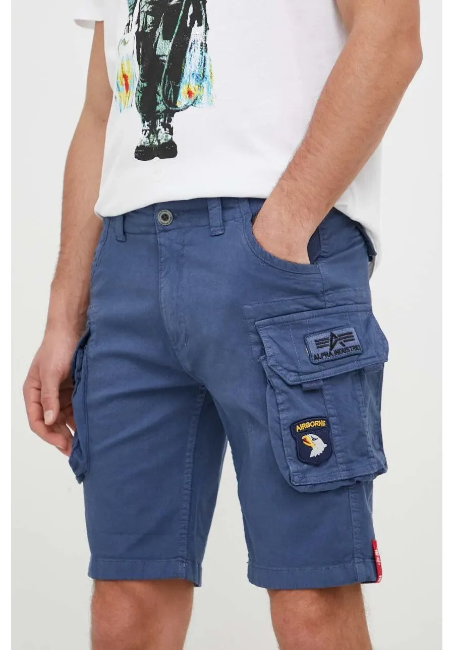 obrazek 1 Alpha Industries szorty męskie kolor niebieski 186209.435-NewNavy