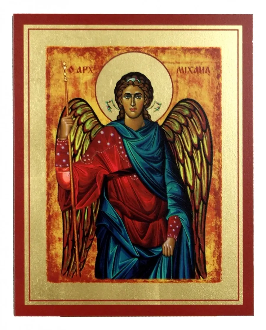 obrazek 1 Cudowna Ikona Złocona Michał Archanioł 20x25 cm