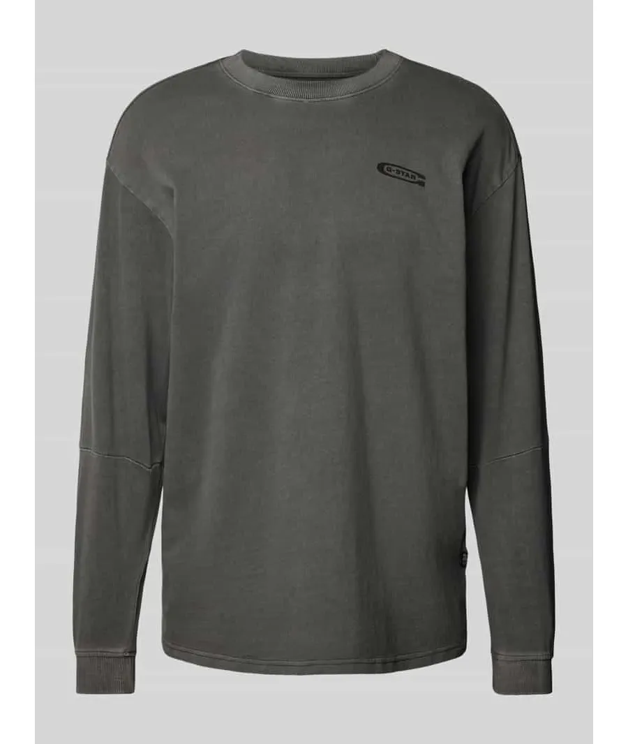 obrazek 1 Bluzka z długim rękawem i nadrukiem z logo