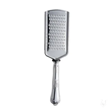 Zdjęcie Bogato zdobiona posrebrzana tarka kuchenna - Zaramella Argenti