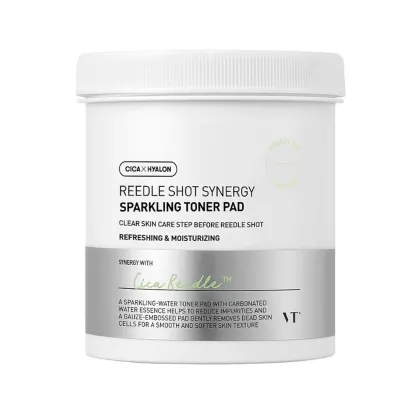 Zdjęcie VT t Cosmetics Reedle Shot Synergy Sparkling Toner Pad Wygładzające Płatki do Twarzy VT Cosmetics