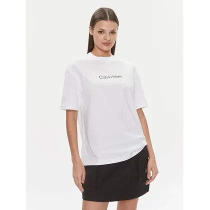 Zdjęcie Calvin Klein T-Shirt Hero Logo Oversized T Shirt K20K206778 Biały Regular Fit