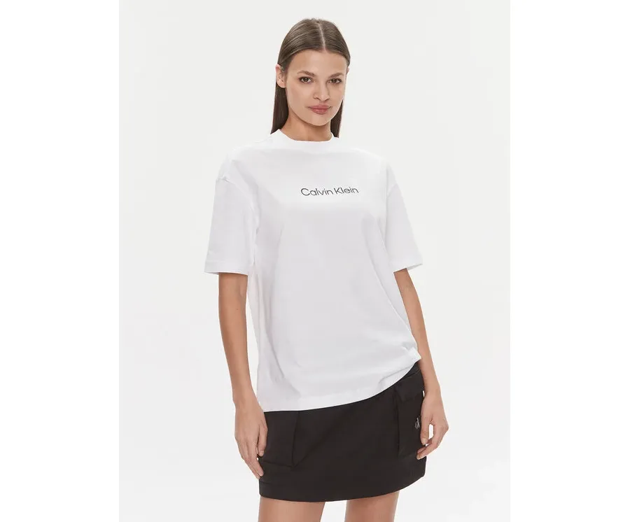 obrazek 1 Calvin Klein T-Shirt Hero Logo Oversized T Shirt K20K206778 Biały Regular Fit