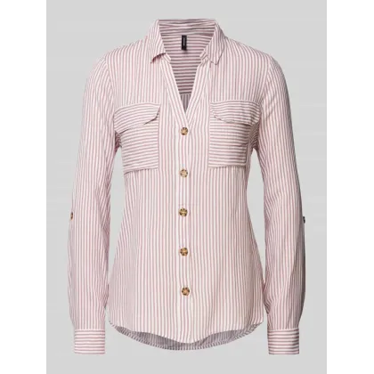 Zdjęcie Bluzka koszulowa o kroju regular fit z czystej wiskozy