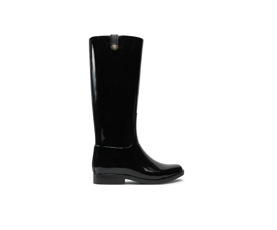 obrazek 1 Tommy Hilfiger Kalosze Th Stud Rubber Long Rainboot FW0FW08185 Czarny
