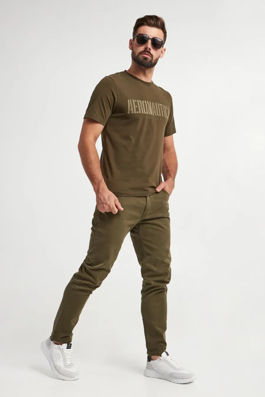obrazek 1 Spodnie męskie AERONAUTICA MILITARE Aeronautica Militare
