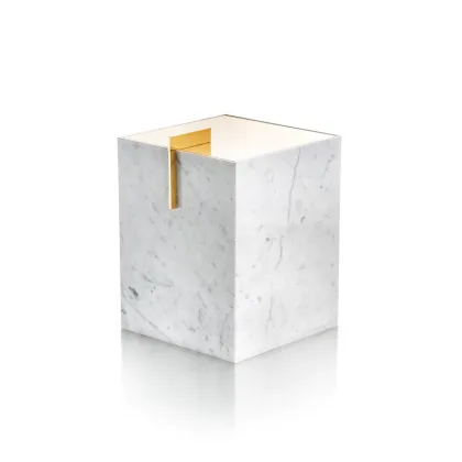 Picture Container for bathroom accessories made of marble for a luxurious bathroom - Il Paralume Marina