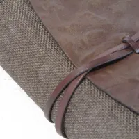 Zdjęcie Oryginalne etui na biblię wykonane z juty i skóry - Ikunico