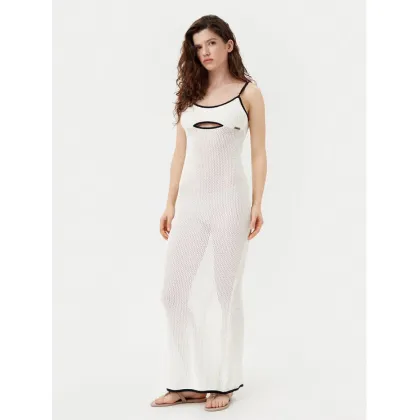 Zdjęcie KARL LAGERFELD Sukienka plażowa A1W46032 Beżowy Slim Fit