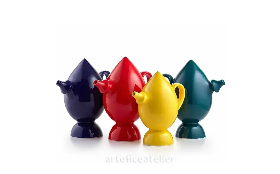 obrazek 2 Ceramiczny kolorowy dzbanek na wodę lub wino