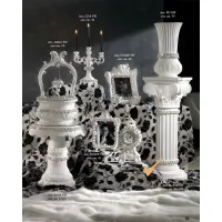 Zdjęcie Ceramiczny zegar z kryształkami