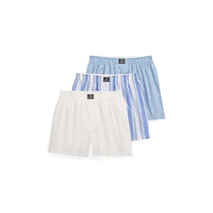 Zdjęcie Polo Ralph Lauren bokserki bawełniane 3-pack kolor niebieski 714830273