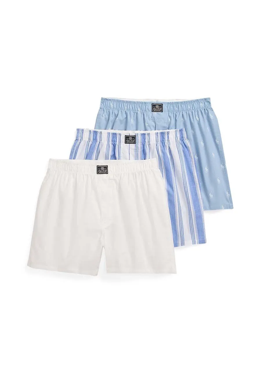 obrazek 1 Polo Ralph Lauren bokserki bawełniane 3-pack kolor niebieski 714830273
