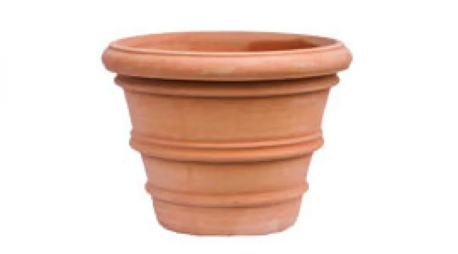 obrazek 1 Stylowy wazon z terakoty do ogrodu 55 cm - Goti Terrecotte