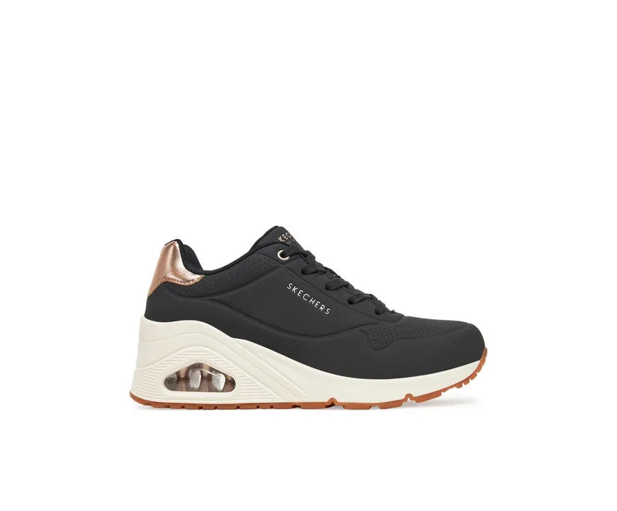 obrazek 1 Skechers Sneakersy UNO Wedge - Hi Steps (177520-BBK) 177520/BLK Czarny
