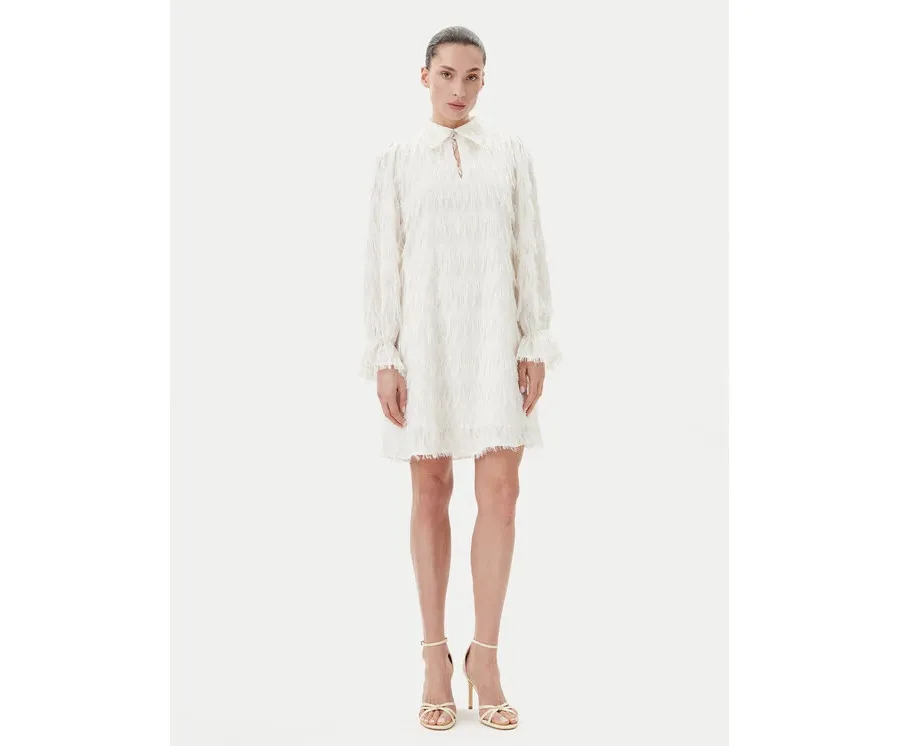 obrazek 1 Bruuns Bazaar Sukienka koktajlowa Armade BBW4396 Biały Regular Fit