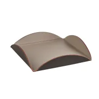 Picture Leather table mat, size 15x15xH2.5 cm, cappuccino color