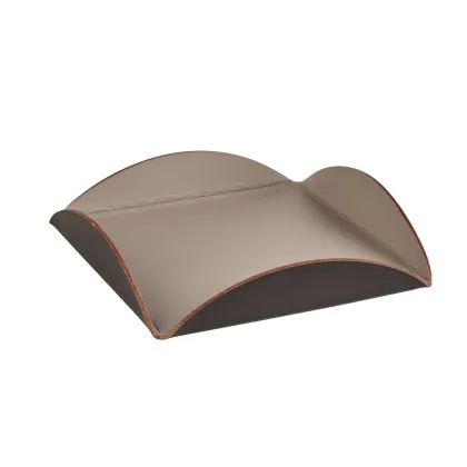 Zdjęcie Skórzana podkładka na stół w rozmiarze 15x15xH2,5 cm w kolorze cappuccino