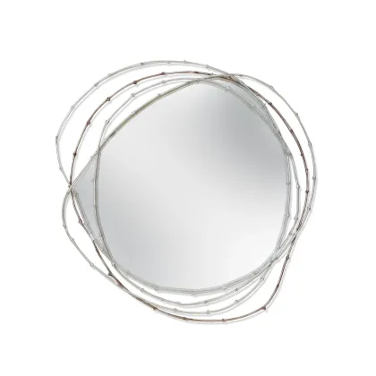 Zdjęcie Pojedyncze lustro z czterema łukami z mosiądzu do luksusowego wnętrza - Ginger & Jagger