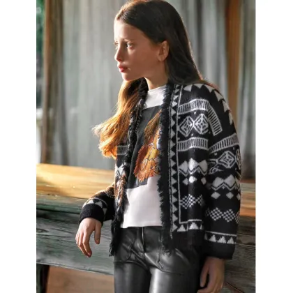 Zdjęcie Mayoral Kardigan 7.312 Czarny Regular Fit