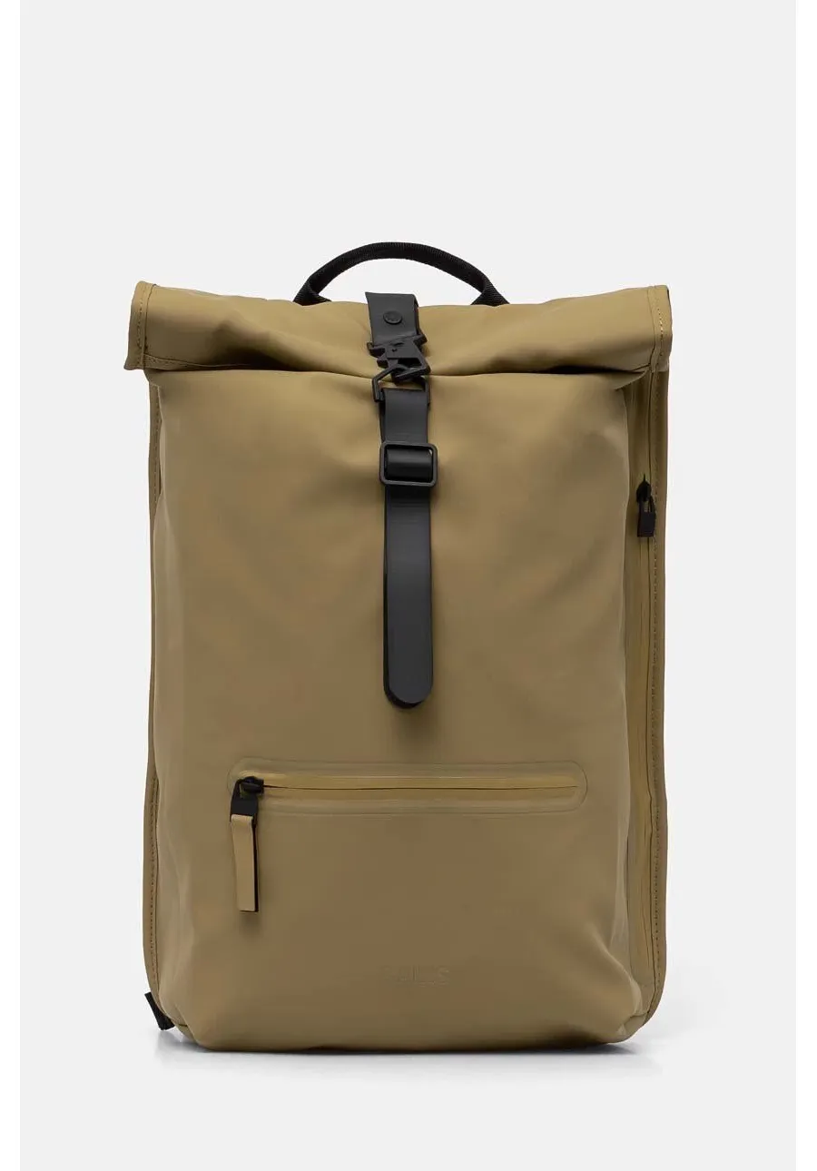 obrazek 1 Rains plecak Rolltop Rucksack W3 kolor zielony duży gładki 13320-44