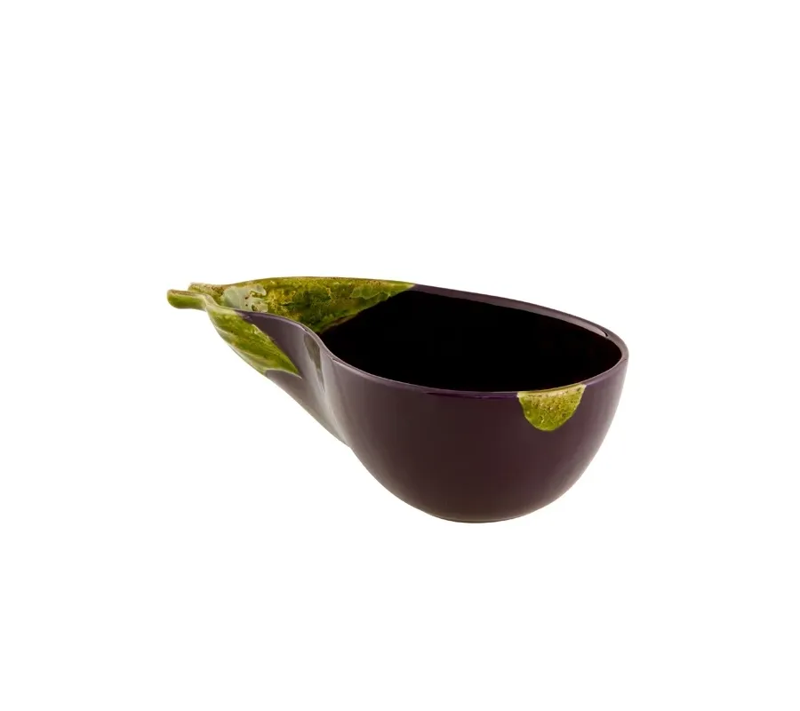 obrazek 1 Bakłażanowa salaterka ceramiczna - Bordallo Pinheiro