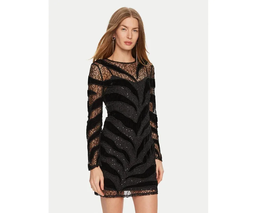 obrazek 1 Marciano Guess Sukienka koktajlowa 4BGK93 6279A Czarny Regular Fit