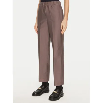Zdjęcie Max Mara Leisure Spodnie materiałowe Quiete 2426786048 Brązowy Straight Fit