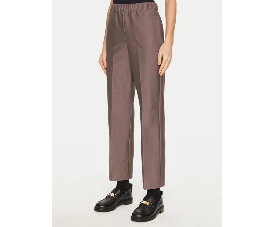 obrazek 1 Max Mara Leisure Spodnie materiałowe Quiete 2426786048 Brązowy Straight Fit