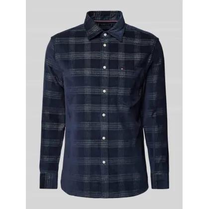 Zdjęcie Koszula casualowa o kroju regular fit z kołnierzykiem typu kent model ‘CORDUROY’