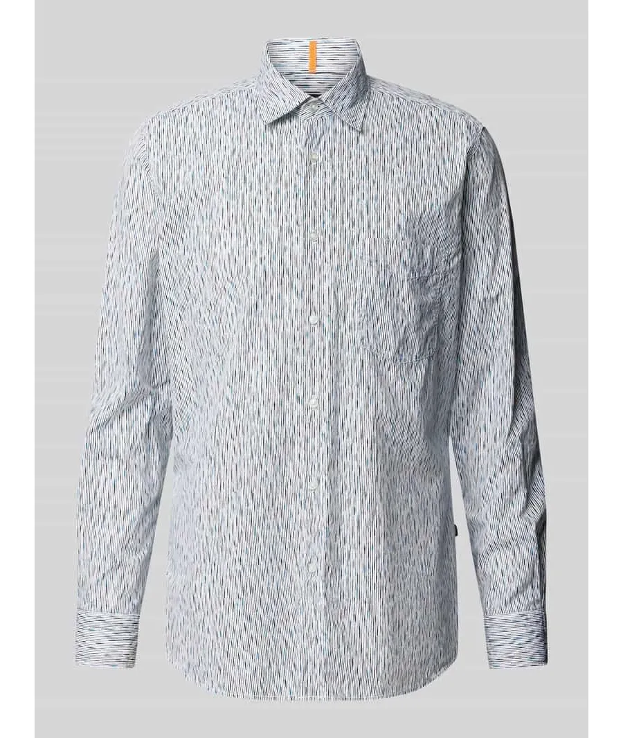 obrazek 1 Koszula casualowa o kroju regular fit ze wzorem na całej powierzchni model ‘Remiton’