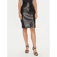 Zdjęcie Guess Spódnica z imitacji skóry W4BD91 WGIK0 Czarny Slim Fit