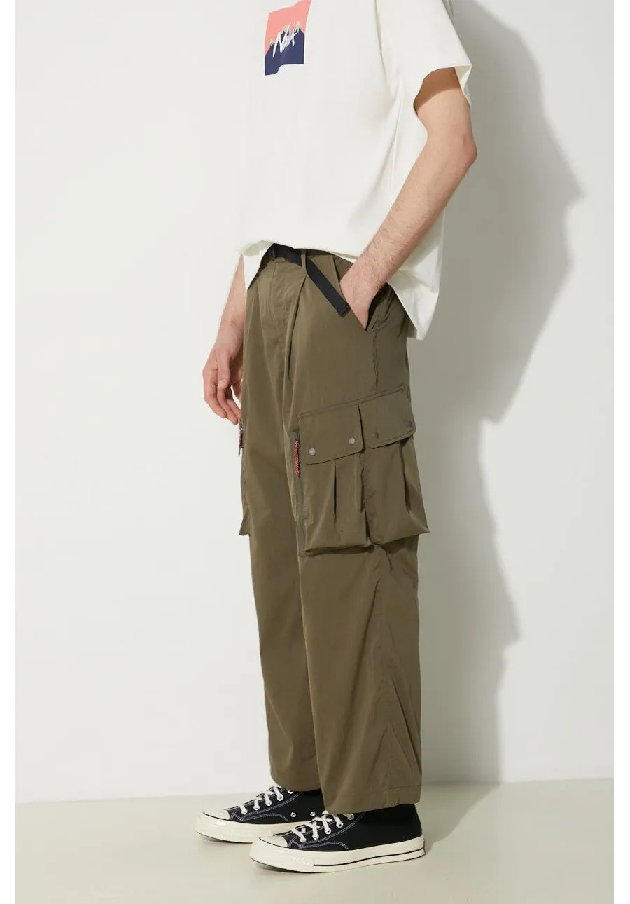 obrazek 1 Nanga spodnie Hinoc Ripstop Field Cargo Pants męskie kolor zielony w fasonie cargo NW2411.1I700.A