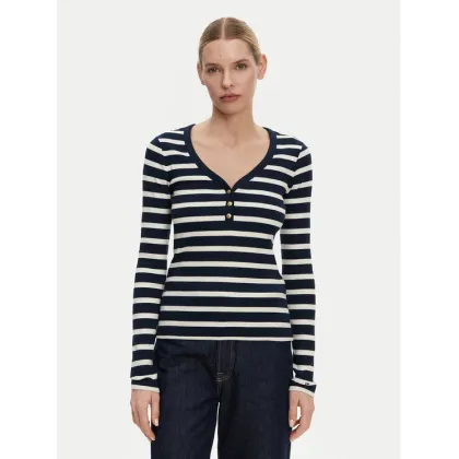 Zdjęcie Tommy Hilfiger Bluzka Henley WW0WW43905 Granatowy Slim Fit