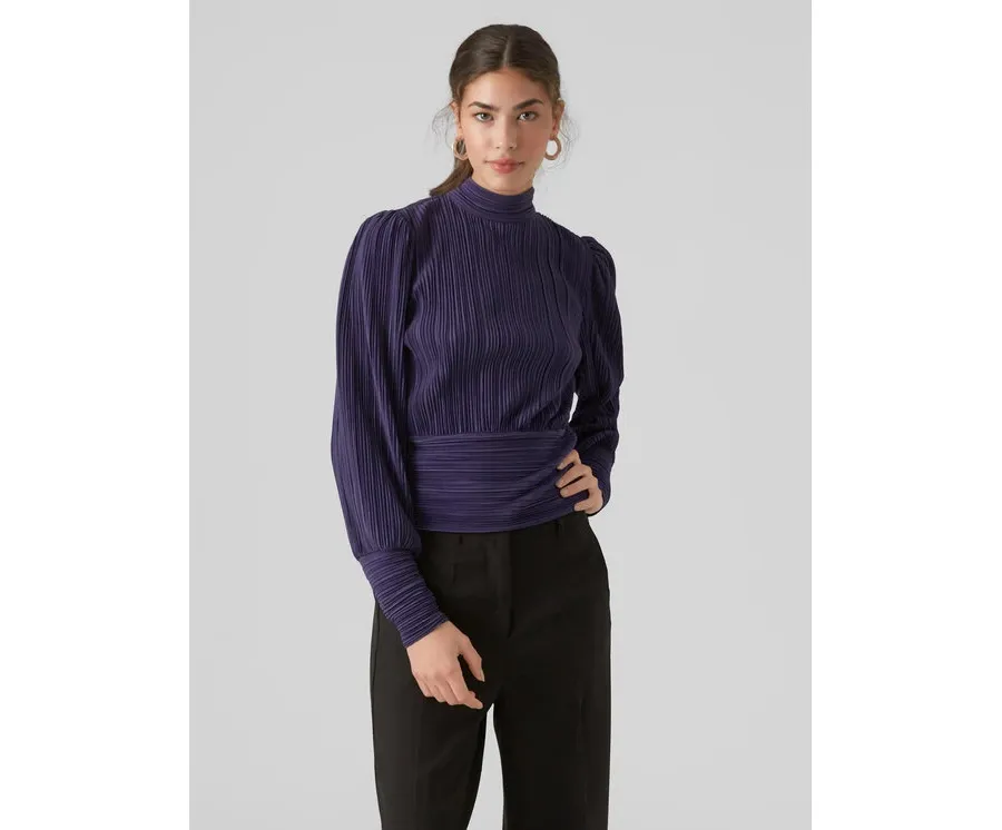 obrazek 1 Vero Moda Bluzka 10295544 Fioletowy Regular Fit