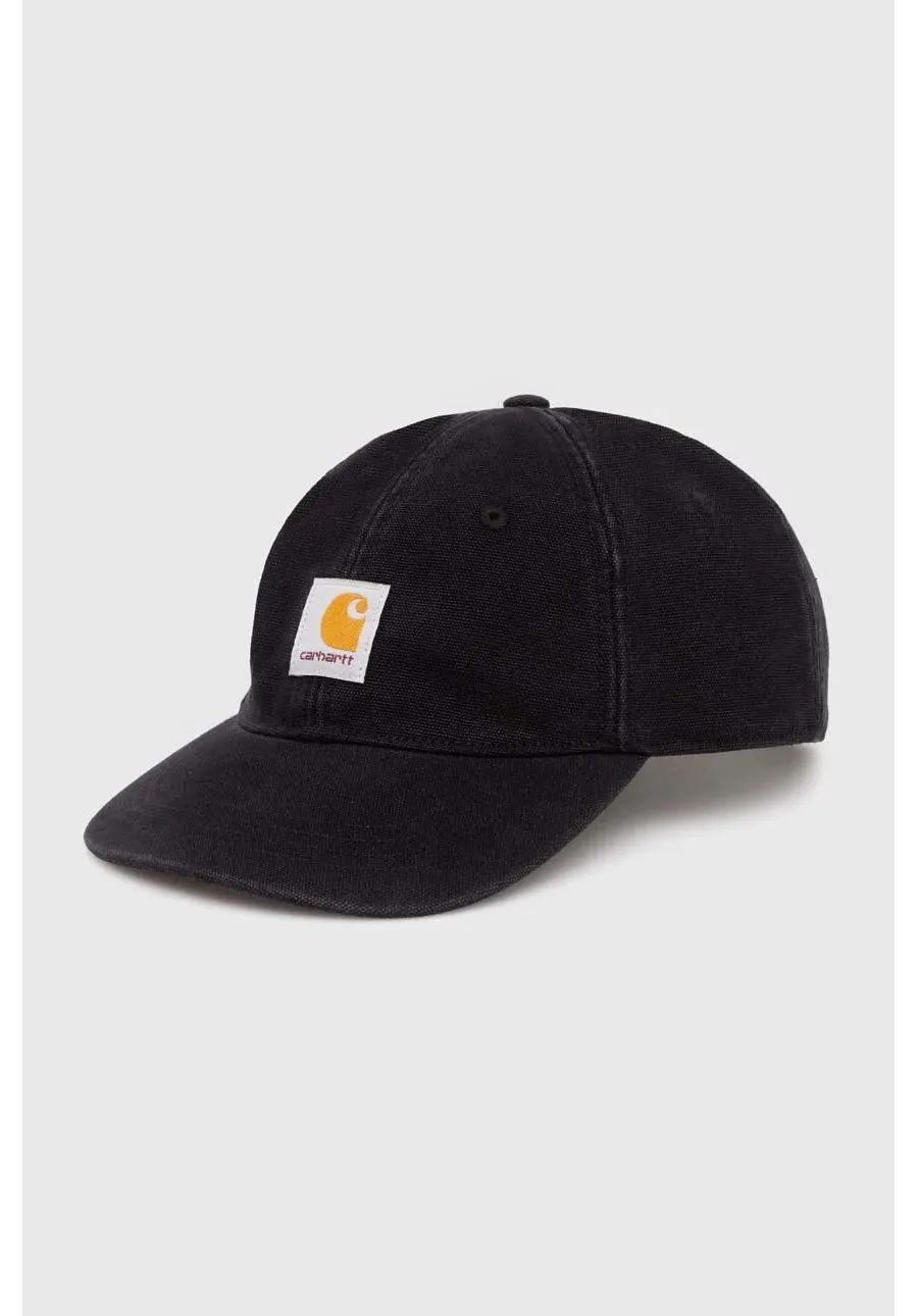 obrazek 1 Carhartt WIP czapka z daszkiem bawełniana Icon Cap kolor czarny z aplikacją I033359.89XX