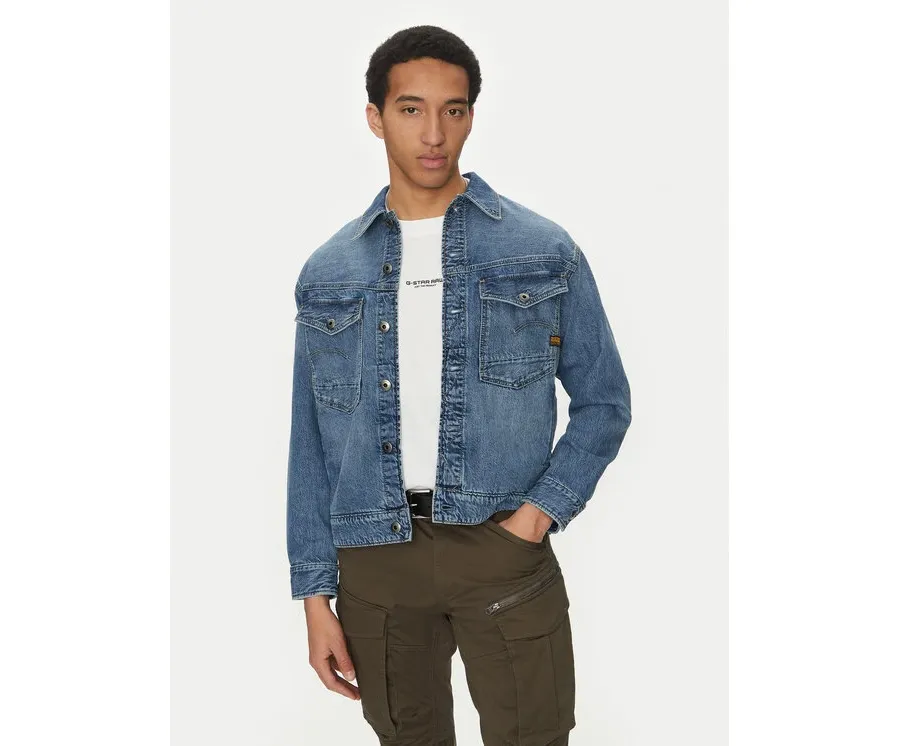 obrazek 1 G-Star Raw Kurtka jeansowa Dakota D23593-D536 H152 Niebieski Regular Fit