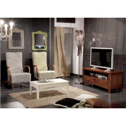 Zdjęcie Prostokątny, włoski stolik kawowy z litego drewna - Fratelli Mirandola