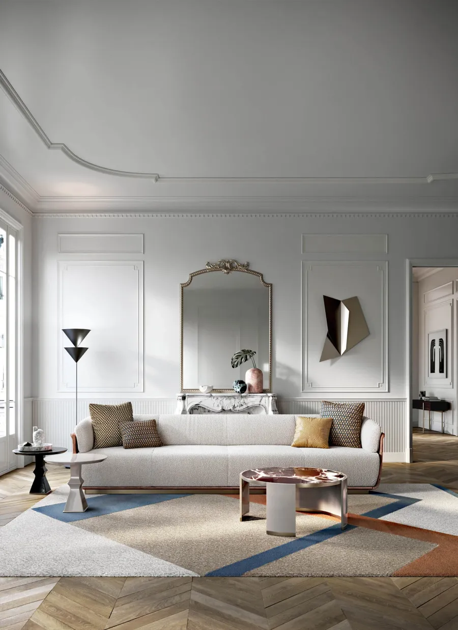 obrazek 3 Gustowny modernistyczny stolik serwisowy - do salonu