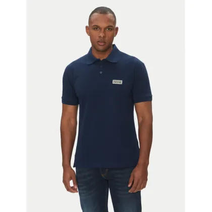 Zdjęcie Versace Jeans Couture Polo 78GAGT08 Granatowy Regular Fit