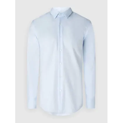 Zdjęcie Koszula biznesowa o kroju slim fit z jednolitą fakturą