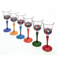 Picture Set of 6 crystal Adagio glasses