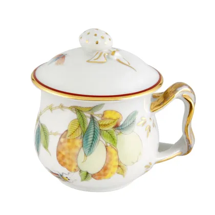 Picture Stylish porcelain cream jug with a plant motif - Vista Alegre