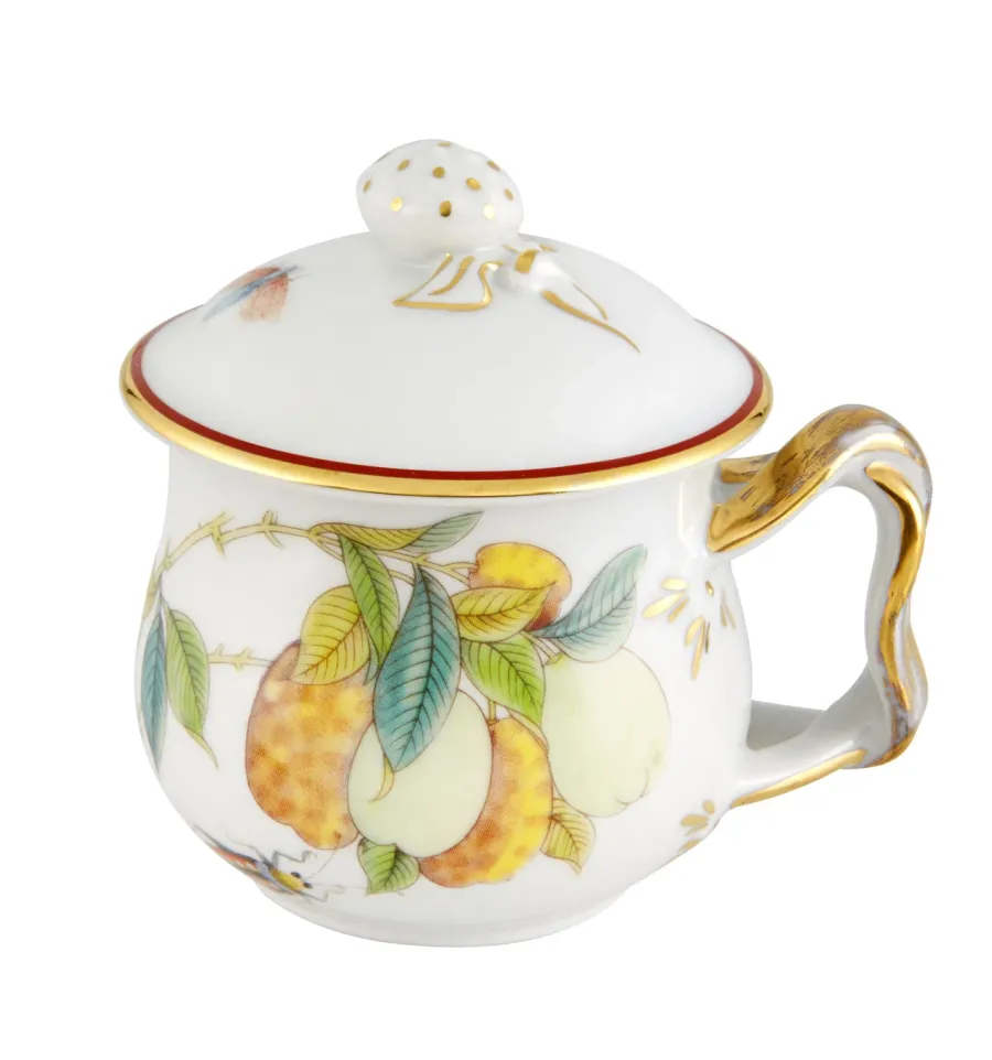 obrazek 1 Stylowy porcelanowy dzbanek na śmietanę z motywem roślinnym - Vista Alegre